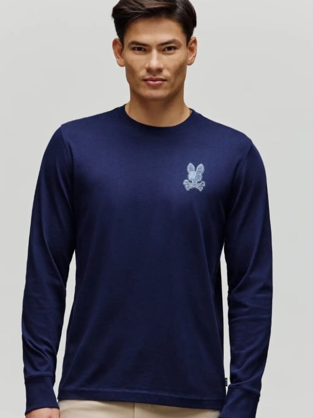 EUC Psycho Bunny Men's Rowen Long Sleeve Graphic Tee, Sz - 3 (XS)